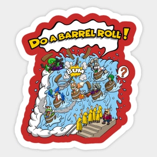 Do a barrel roll! Sticker